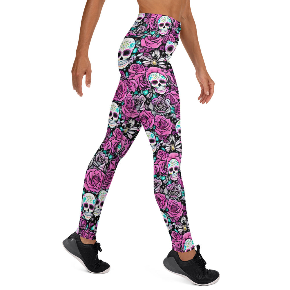 Sugar Skulls Yoga Leggings
